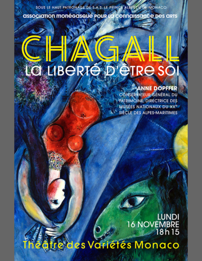 Association Monégasque pour la Connaissance des Arts - Chagall, la liberté d'être soi